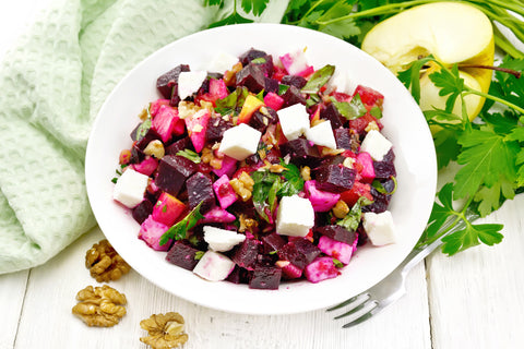 Rote Bete Salat mit Walnüssen und Feta